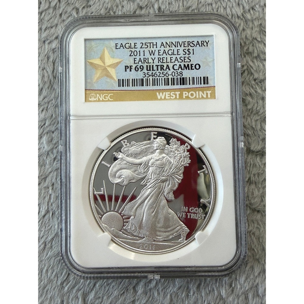 2011-W American Silver Eagle 25th Anniversary NGC PF 69 Ultra Cameo Early Releas
